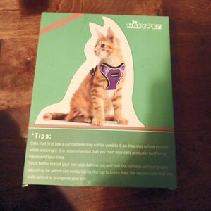Halypet Cat Harness and leash Purple NIB size medium